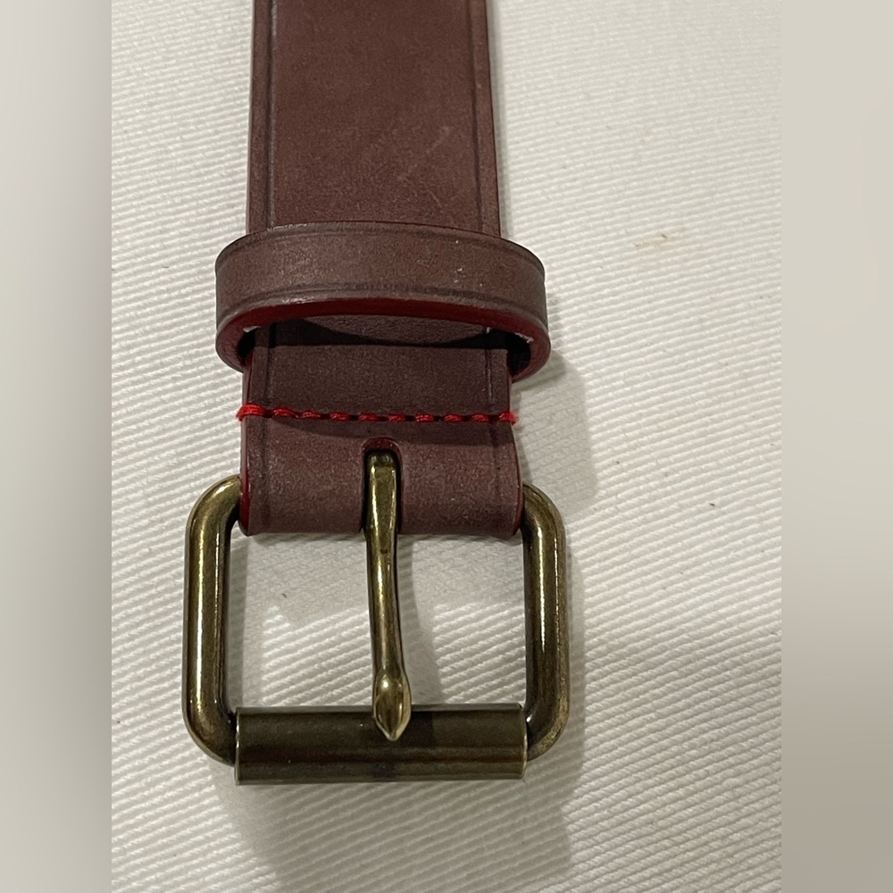 Brooks Brothers men’s brown leather belt size 42 in excellent condition - Picture 6 of 6